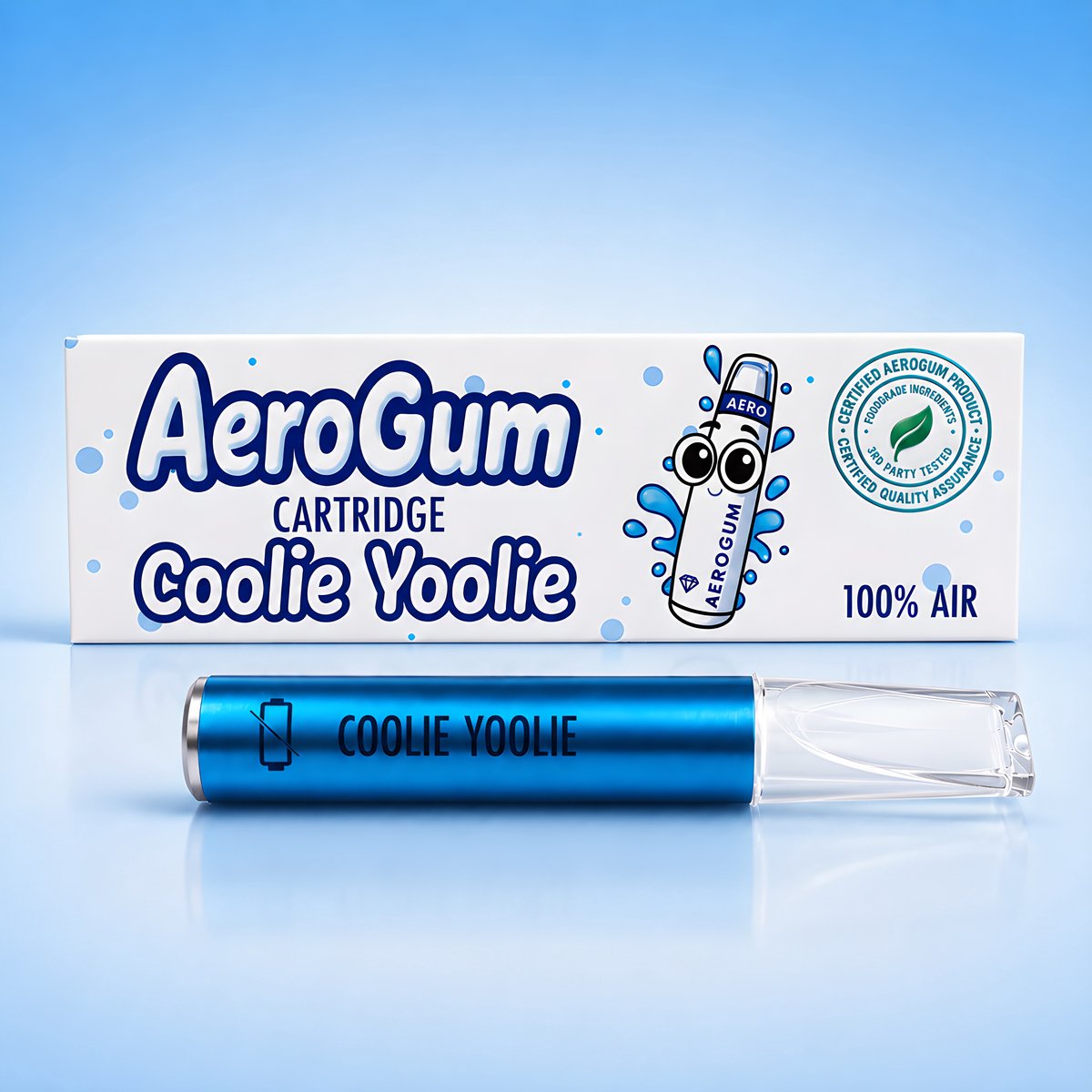 AeroGum® Flavor Cartridge – Nicotinevrije Aroma Inhaler – Hulp bij Stoppen met Roken & Vapen – Coolie Yoolie Smaak – Geen Nicotine, Rook of Damp – Geen Batterij