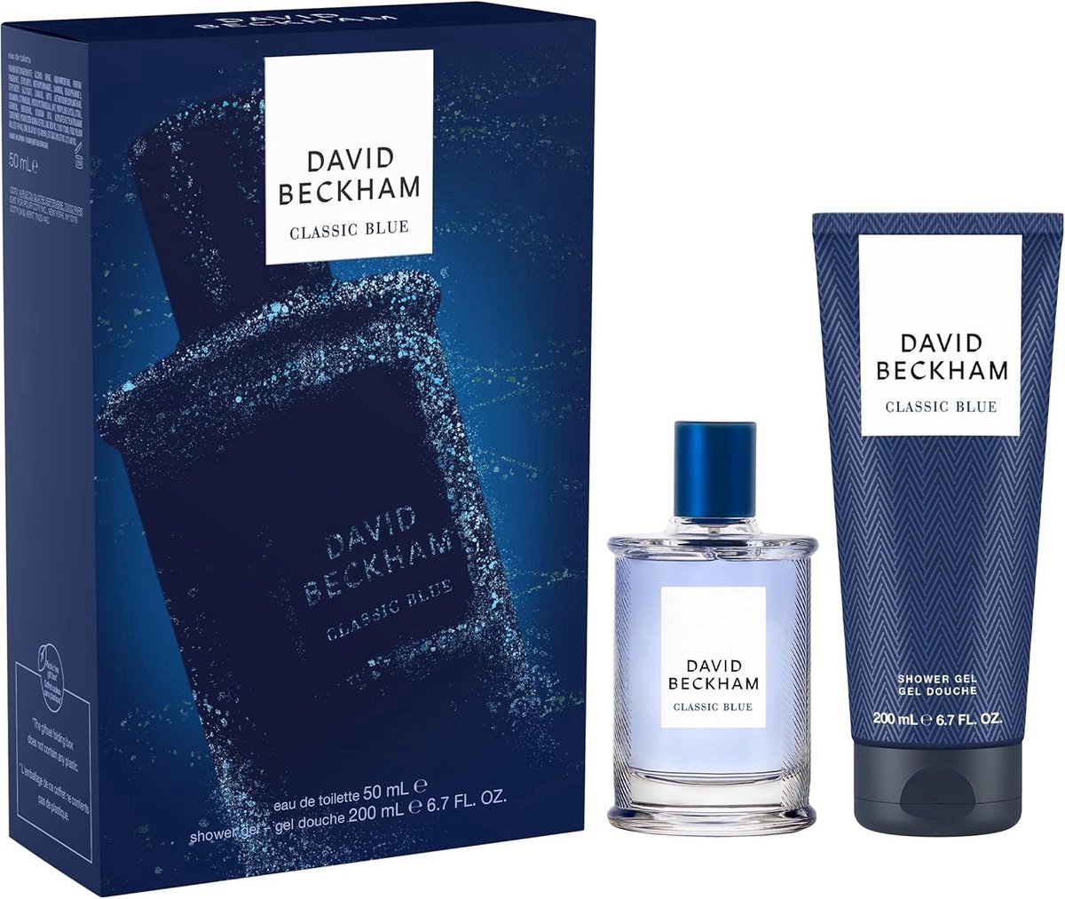 David Beckham | Classic Blue Geschenkset voor mannen | Douchegel & eau de toilette