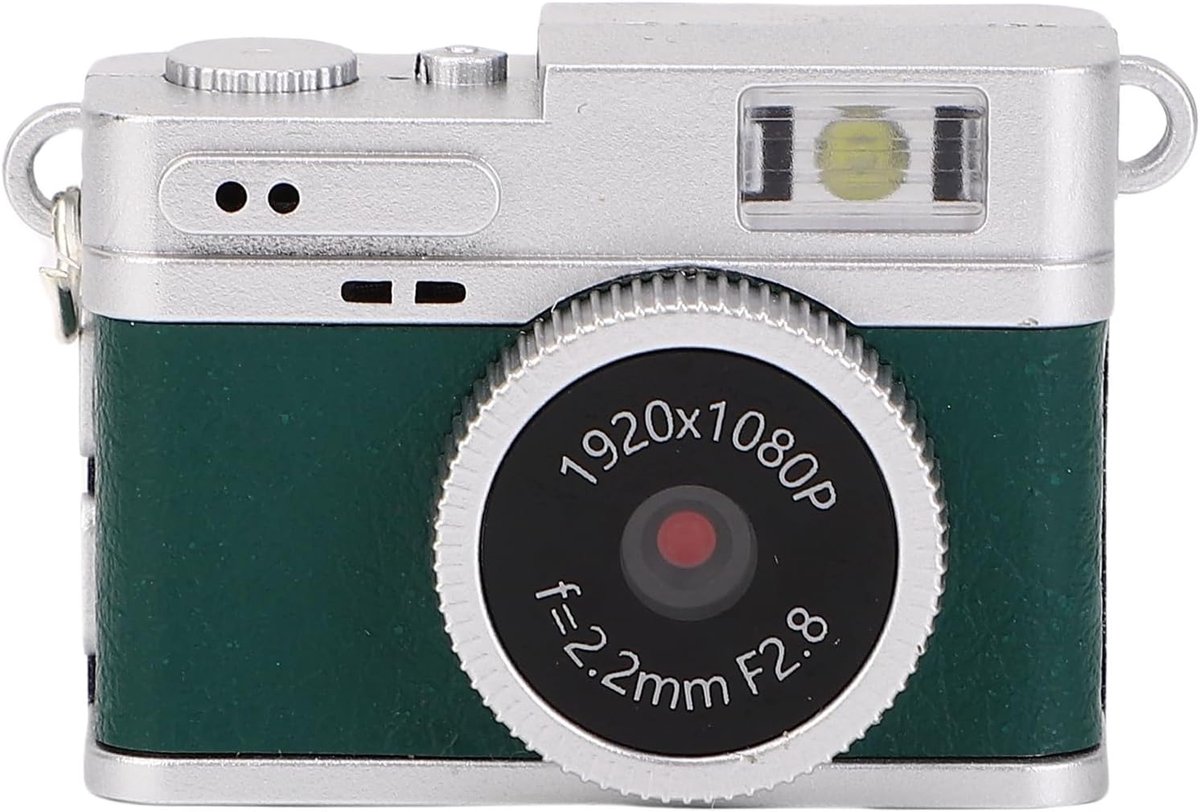 SnelShoppen - Mini Keychain Camera 1080p Retro Digitale Camera - Compacte Fotografie en Video Camcorder voor Reizen, Studeren, Beginners en Tieners -