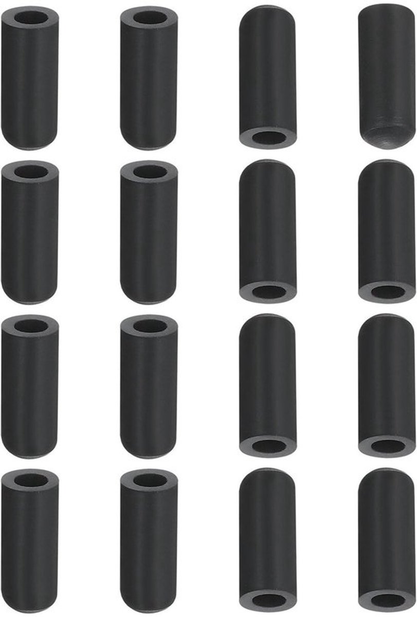 Stoelpootdoppen 3 mm - Zwarte Ronde PVC Beschermers - Antislip Meubelbeenbeschermers - Duu