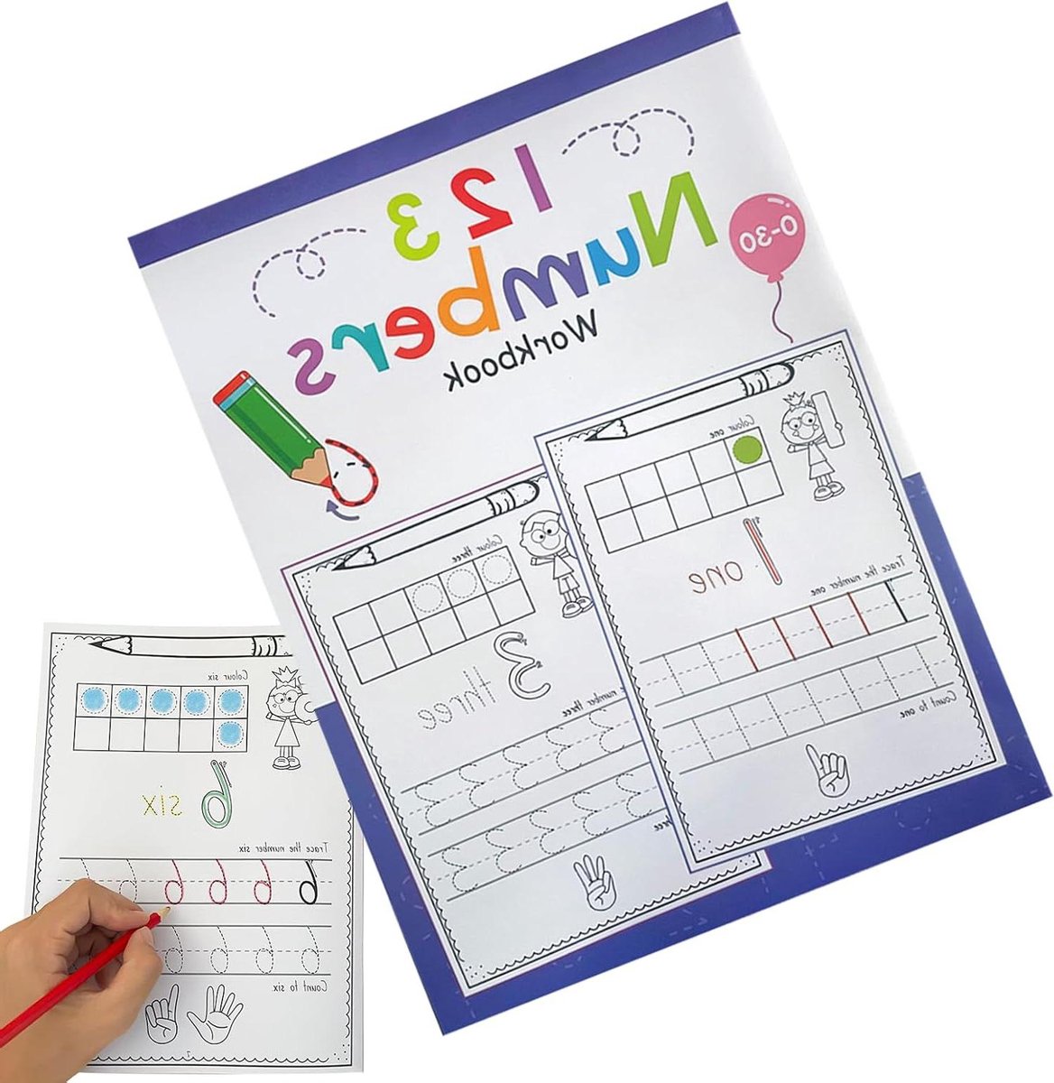 Alfabet Oefenboek - Schrijfoefeningen Kinderen - Leren Schrijven - Interactieve Letters - A4 Formaat - Multicolor