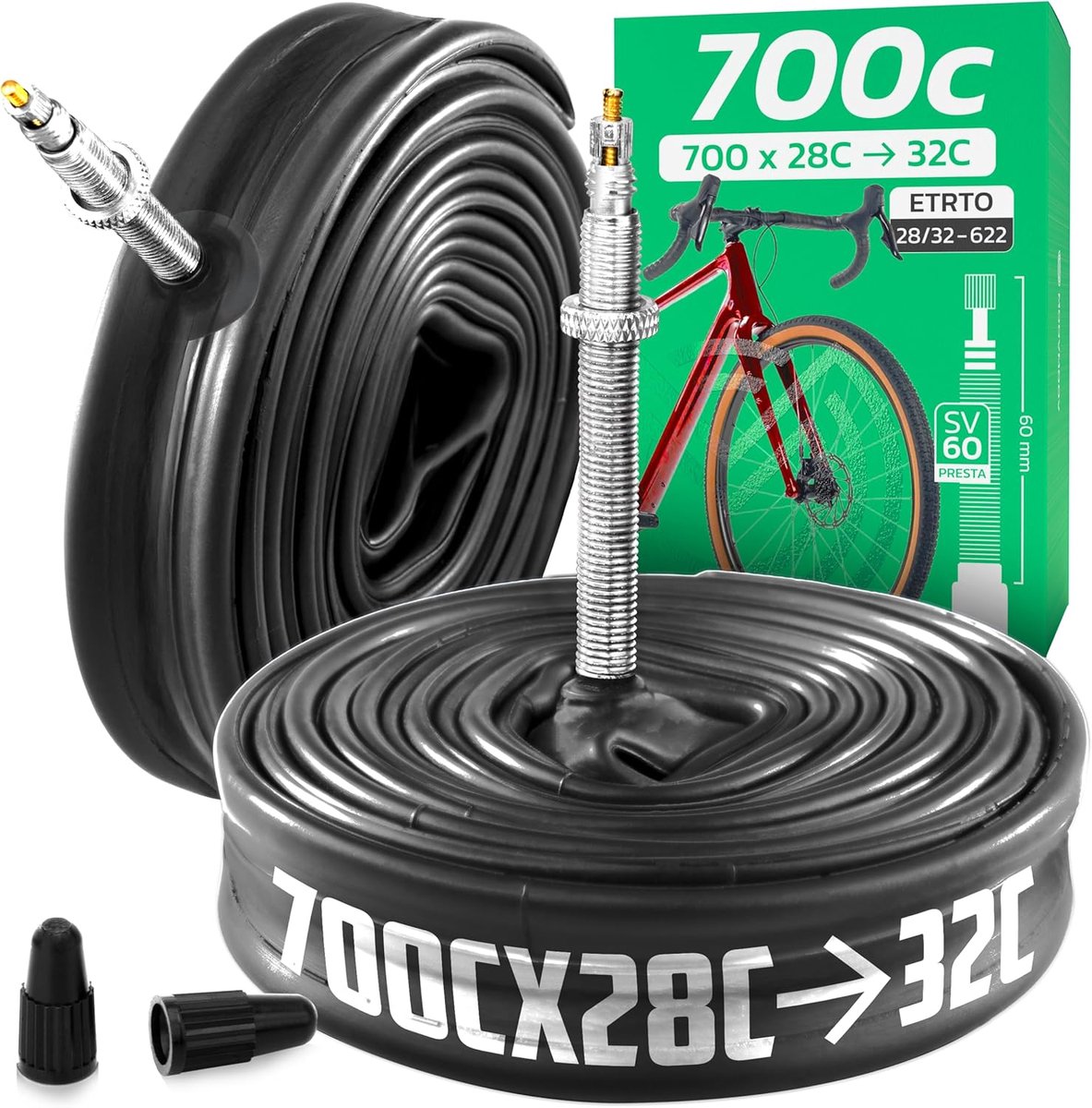 MOOVMOOV Binnenband 700 (28 inch) - Geschikt voor banden 28-622 (700x28C), 30-622 (700x30C) en 32-622 (700x32C) - ShopVlot