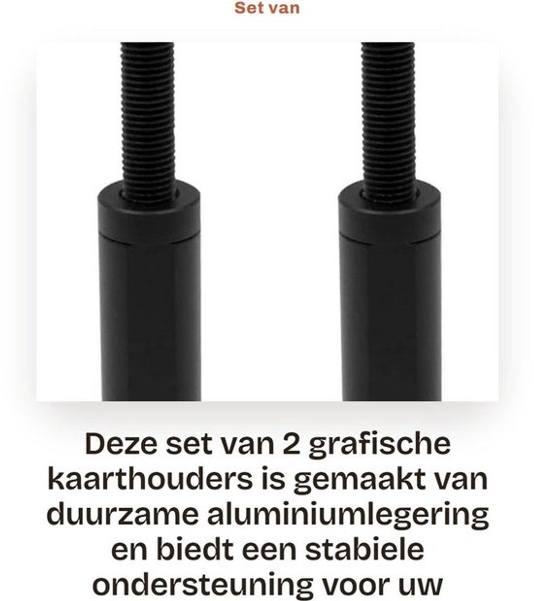 Grafische Kaarthouder Aluminium - Hoogte Verstelbaar - Magneet - Stabiliteit - Ondersteuning - 2 Stuks - GPU Steun