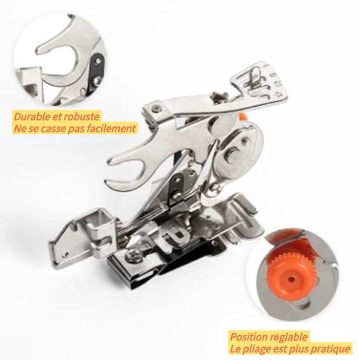 Ruffler Voet Verstelbaar - Plooi/Plisse Voet - Naaimachine Accessoire - Rimpelvoet - Voor Singer Naaimachine - Ideaal voor Mode en Interieur - Plooivoet