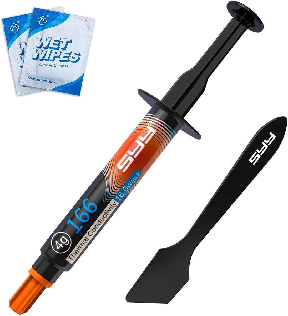 SnelShoppen - Thermal Paste CPU met Toolkit - Carbon Based Thermische Compound voor CPU/Processor/GPU - 4G - Eenvoudig Aan te Brengen - Niet-geleidend