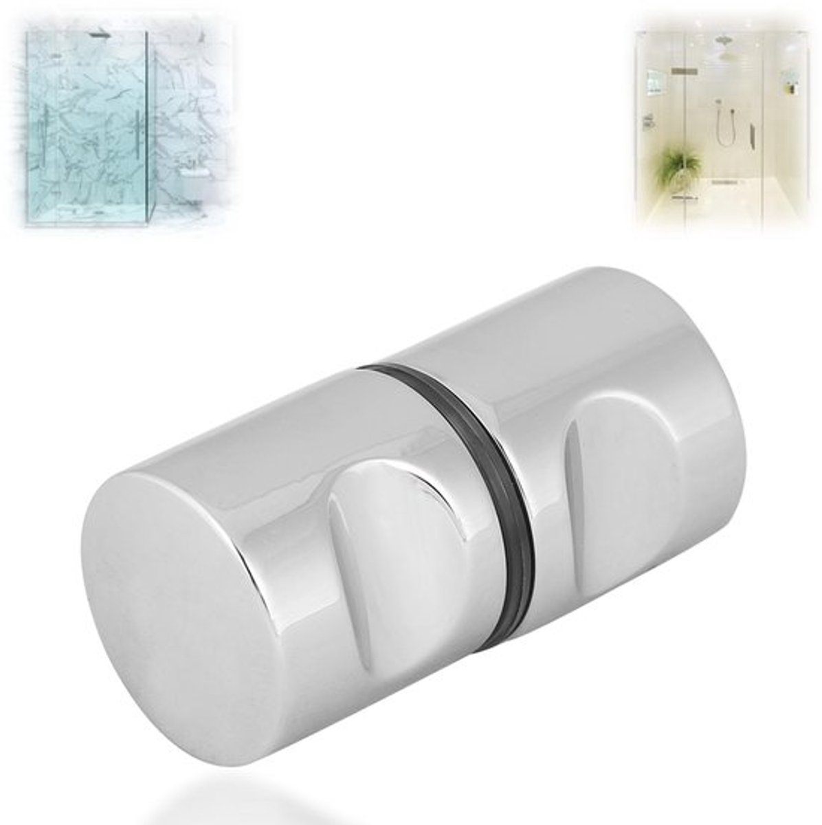 Deurgrepen Aluminiumlegering - Douchedeurknoppen - Glazen Deuren - Antislip Handgreep - Zilver - Schokbestendig - Deurklink