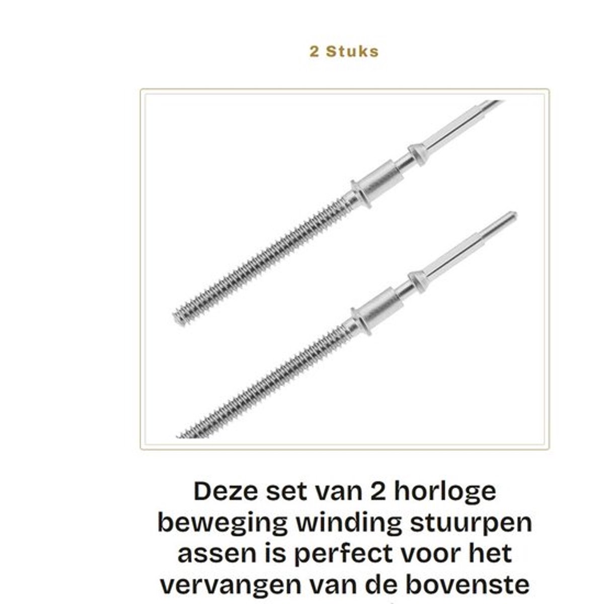 Horloge Beweging Hoge Precisie - 2x As - Vervanging Bovenste Handgreep - Geschikt voor ETA G10.211/G1.212/G10.711/G10.791 - Lengte 16,3 mm - Betrouwbare Prestaties - Horlogeonderdeel