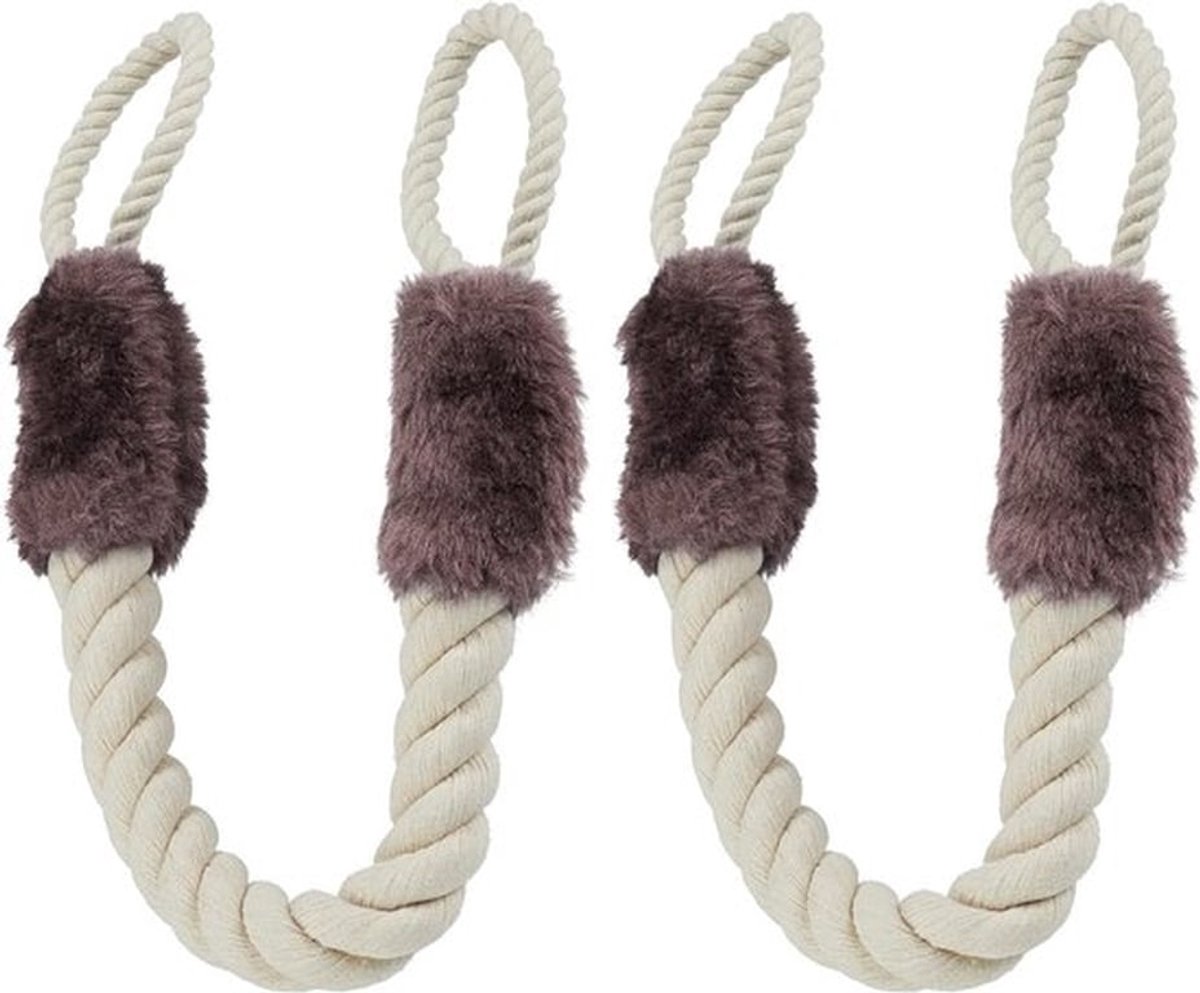 Deurkoord Klembeveiliging - Deurstopper - Vingerbescherming - 2 Stuks - Geschikt voor Kinderen en Huisdieren - 60 cm (Katoen) - Deurbeschermer