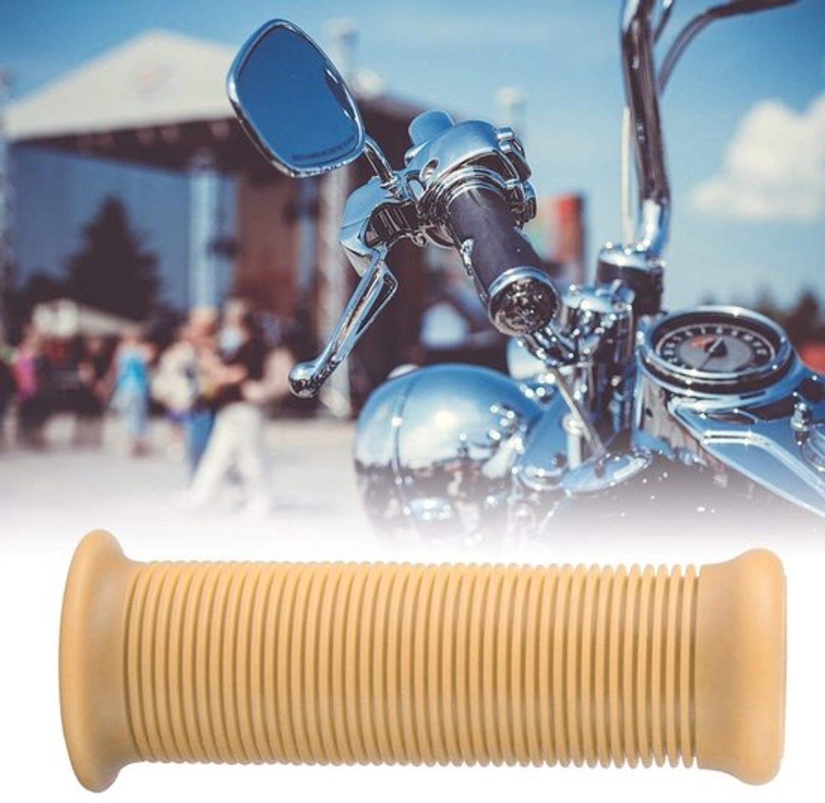 Stuurgreep Antislip - Motorhandgreep - Rubberen Stang - Universeel 25 mm - TPU Greep - Duurzaam en Waterbestendig