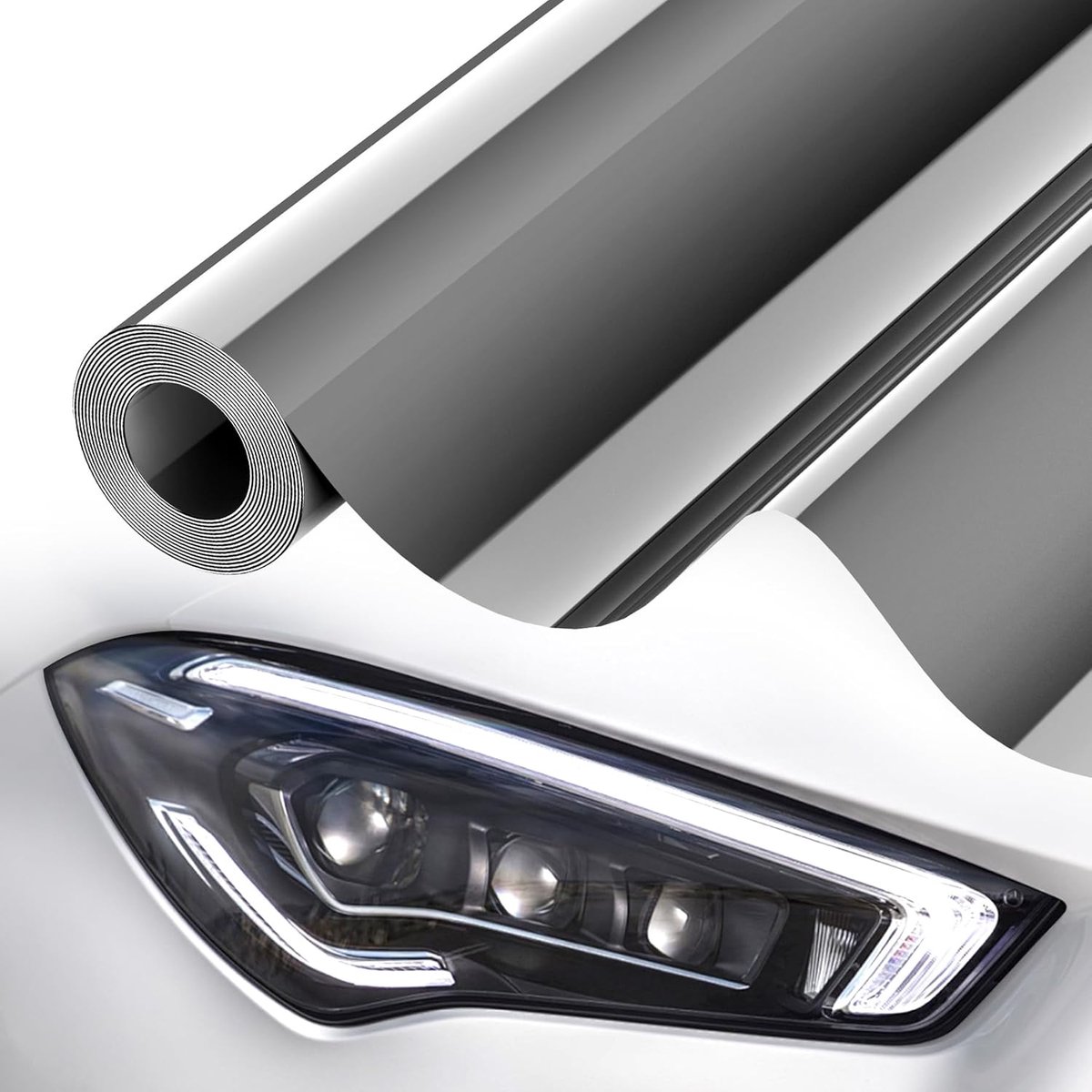 Koplampfolie 30 x 200 cm - Waterdichte tint film - Voor koplampen, achterlichten en mistlampen - Trendy uitstraling - ShopVlot