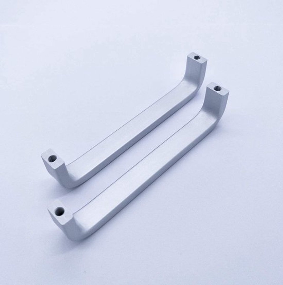Deurgrepen Aluminium - 192mm Beugel - 10x Handgrepen - 20x Schroeven - Geschikt voor Keuken/Deur - Hoogte 22mm - Meubelgrepen