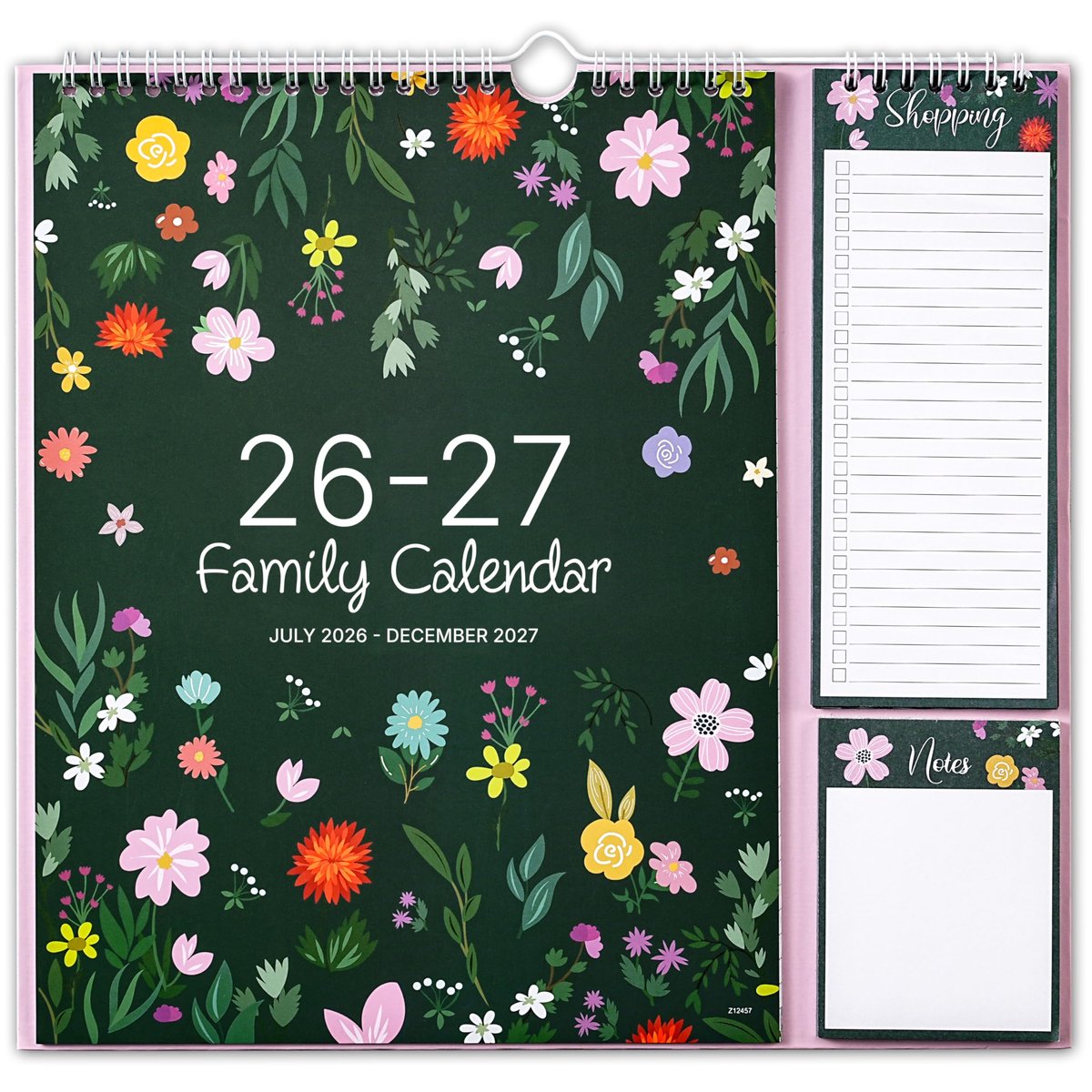 SnelShoppen - Familie Kalender 2026-2027 - Wandkalender, Georganiseerd, A4 Formaat, Voor Gezin, School, Werk, Kleurrijke Illustraties, Ruimte voor Not