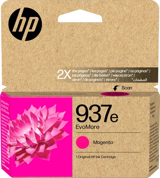 HP 937e EvoMore originele magenta inktcartridge