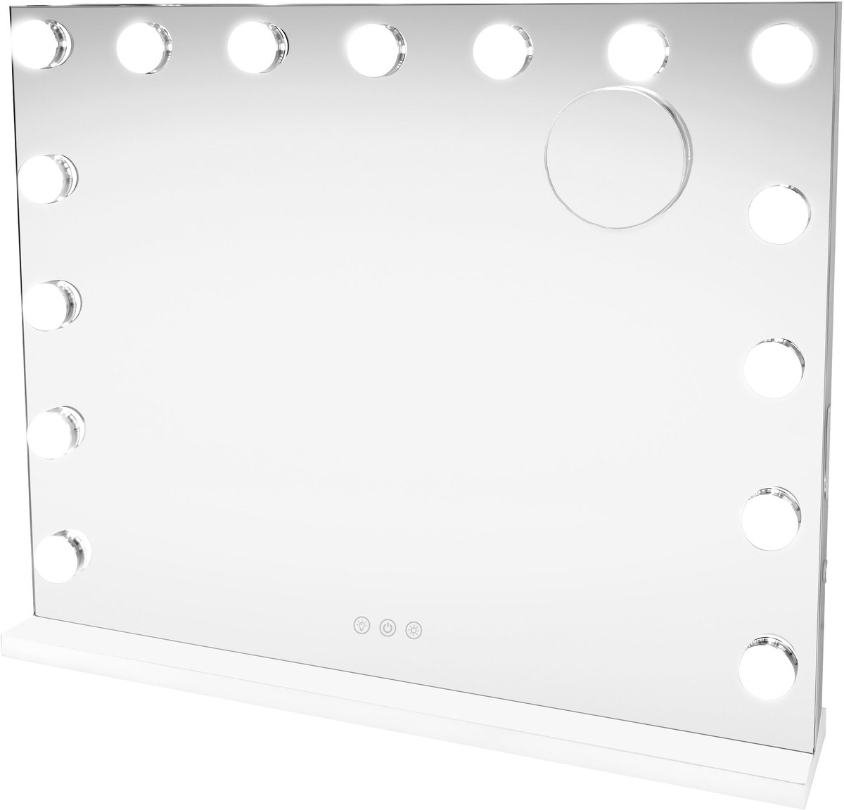 MonsterShop LED bluetooth spiegel - wit - 58 x 46 cm - dimbaar