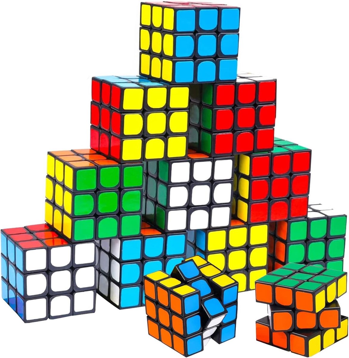 Magische Dobbelstenen Set van 3 x 3 x 3 cm, Perfect voor Feestjes, Kinderen en Cadeaus, Creatief Speelgoed voor Jong en Oud