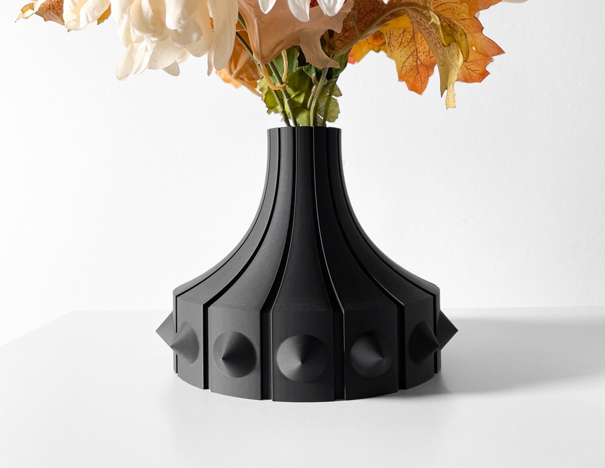 Skushy Vaas Rinsushort - Geschikt voor Bouwbloemen - Japandi Designvaas voor Droogbloemen en Kunstbloemen - Sculpturale Decoratieve Vaas - Moderne Woondecoratie