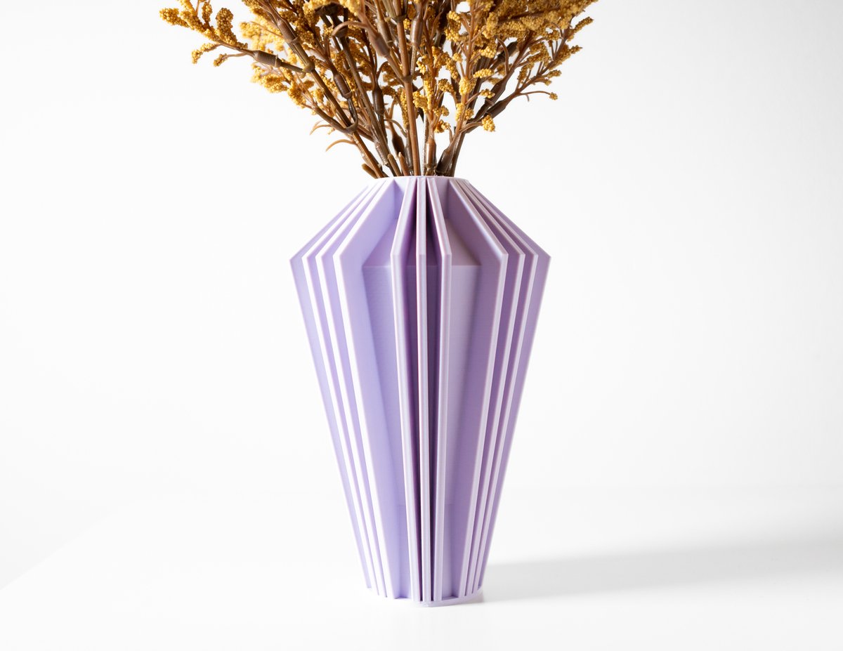 Skushy Vaas Kimi - Geschikt voor Bouwbloemen - Japandi Designvaas voor Droogbloemen en Kunstbloemen - Sculpturale Decoratieve Vaas - Moderne Woondecoratie