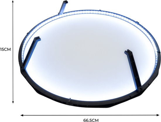 Dartbord surround ring licht - 120 LED dimbare helderheid 360 graden verlichting — afbeelding 5