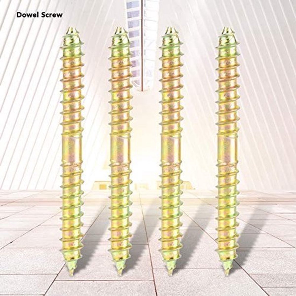 Centreschroef 10 stuks 6 x 60 mm - Dubbele zelftappende verbinding - Schroefdraad - Bouten - Houtbewerking - Hoogwaardige kwaliteit - Schroeven