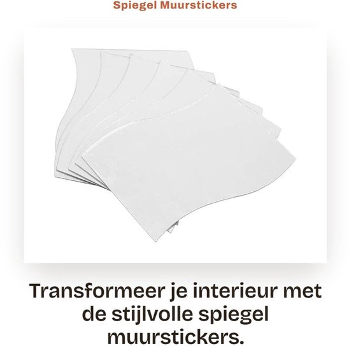 Muurstickers 6 Stuks - Acryl Spiegelstickers - Wanddecoratie Slaapkamer - Wanddecoratie Woonkamer - Zelfklevend - Hoogwaardig PVC