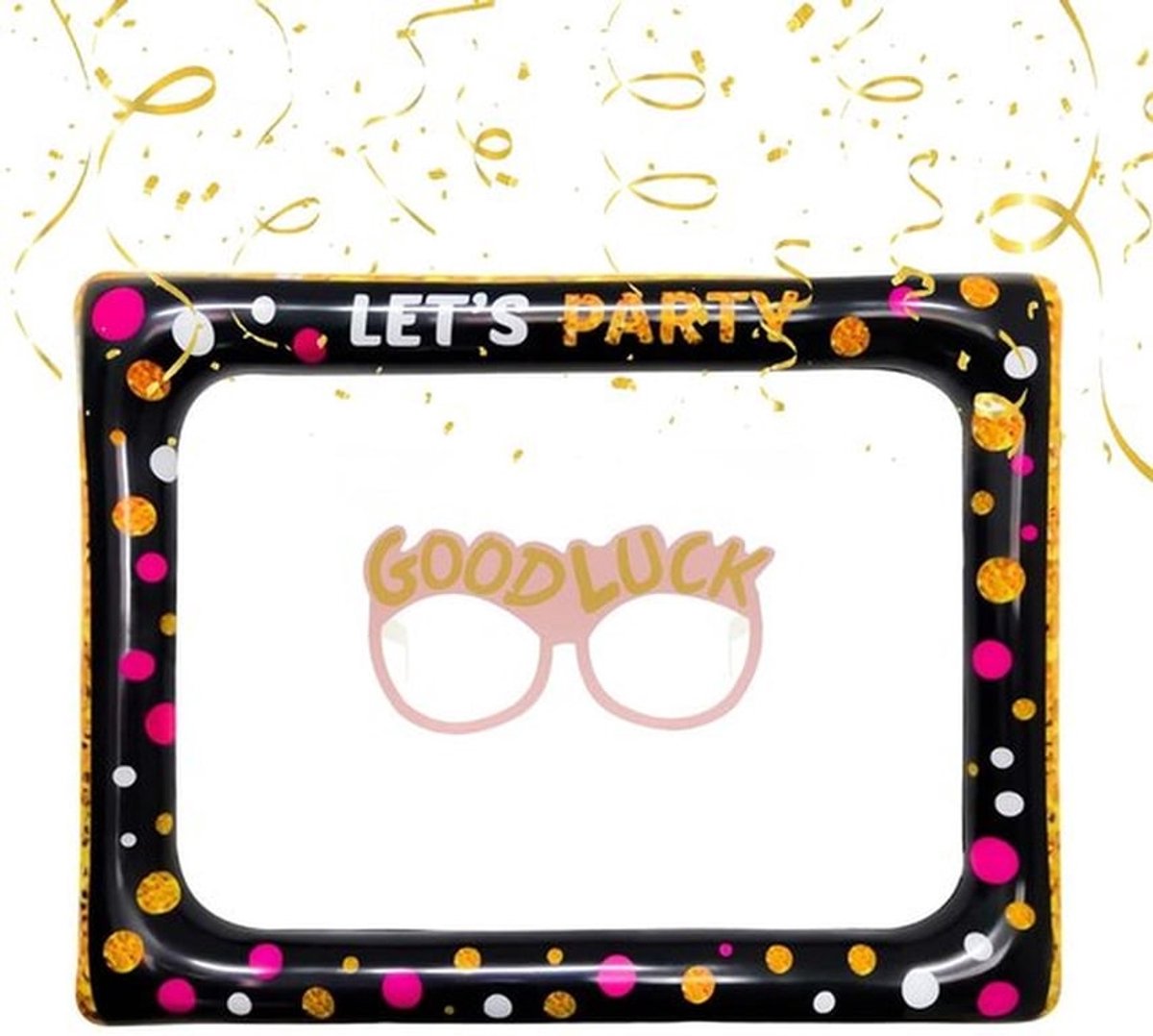 Opblaasbaar Selfieframe 65 x 78 cm - Fotolijstaccessoires - Fotorekwisieten - Party Accessoires - Fotobooth - Herbruikbaar PVC - Fotorekwisiet