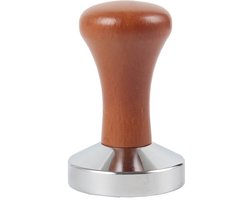 Koffie tamper 51mm - Espresso tamper station - Koffie Plunger - Stamphamer - Koffiemachines - Espresso - Hout - IJzer/Hout