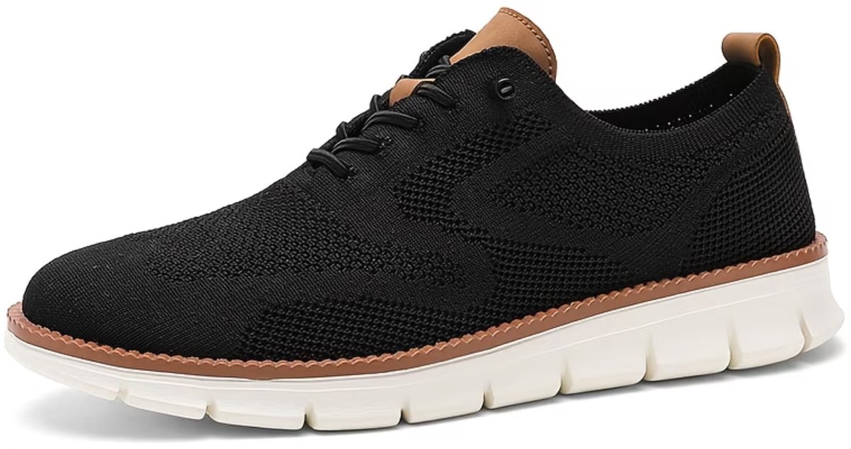 Currero Schoenen Heren Sneakers Comfortabel Wandelschoenen Casual Volwassenen 47.5 Zwart