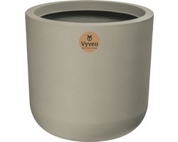 Vyveo - Bloempot Orena - 56x54 - Beige - Bloempot voor binnen en buiten - Lichtgewicht - Breukbestendig - Vorstbestendig - UV-bestendig