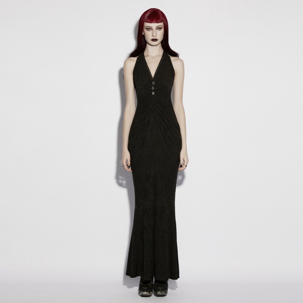 Punk Rave - Midnight Siren Lange jurk - M/L - Zwart