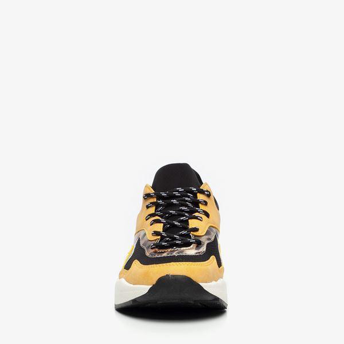 Claudia Ghizzani dames leopard dad sneakers - Geel - Maat 36 | bol.com