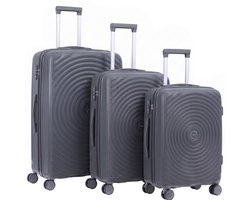FLY & BYE FLY&BYE® Kofferset Core - S/M/L - 3 Delig - Complete Set - 35 Handbagage + 60 en 94L Ruimbagage - Cijferslot - Antraciet