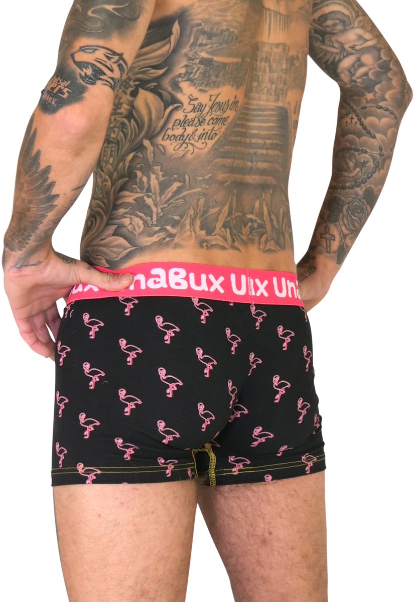 Unabux Boxershorts JAMES FLAMINGO Mix