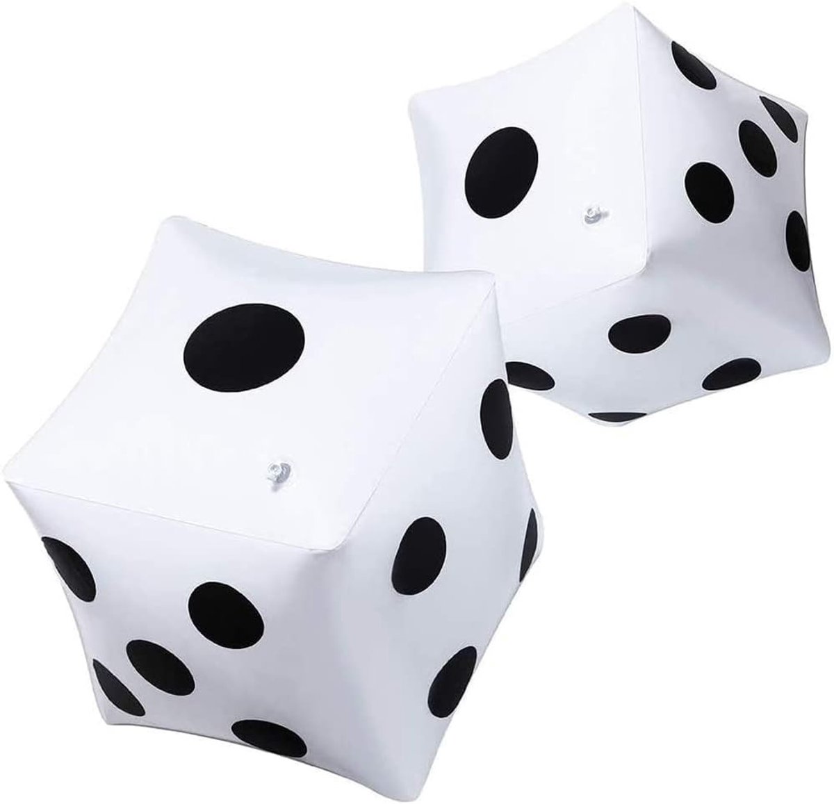 Grote Opblaasbare Kubus van 13 Inch, Perfect voor Buiten Spelletjes, Zwembad Speelgoed en Tuin Activiteiten, Set van 2