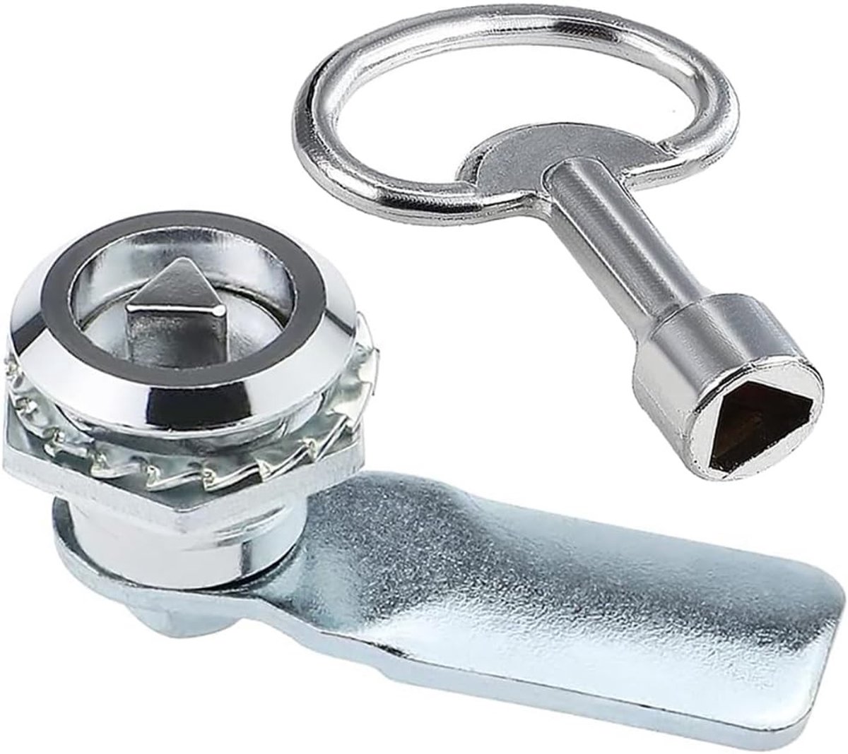 Verstelbare Cam Lock met driehoekige sleutel, ideaal voor gasboxen, elektrische meters en meubelsloten voor postbussen en lades