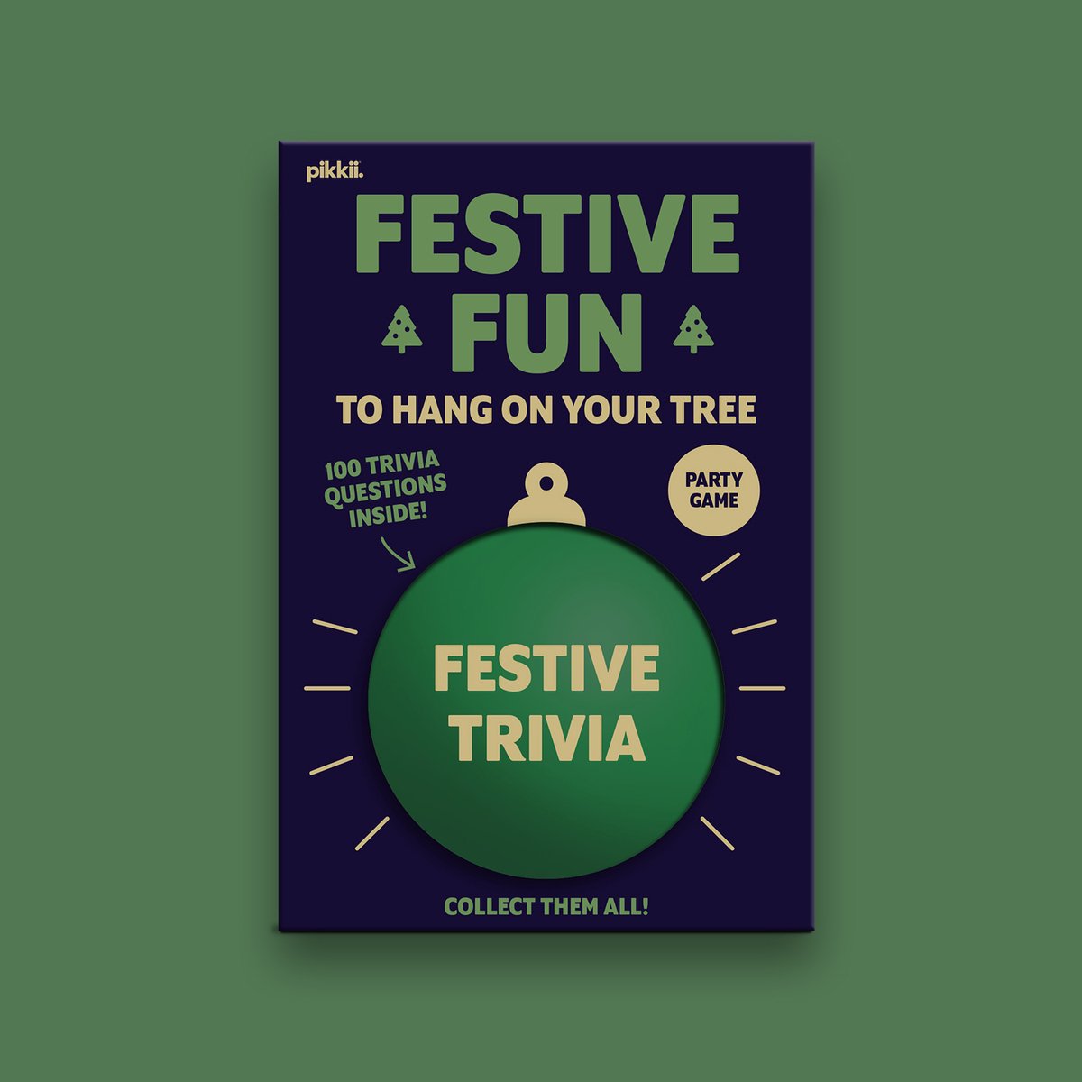 pikkii Festive Fun in a Bauble: Trivia – Kerst Quizspel | Gezellig Familiespel & Cadeau voor Kerst