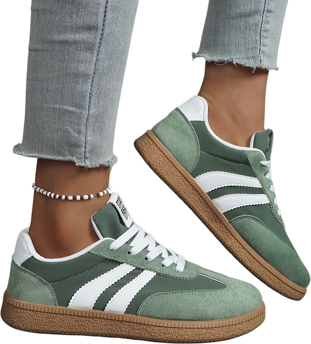Currero Schoenen Dames Sneakers Comfortabel Slippers Casual Volwassenen 37.5 Groen