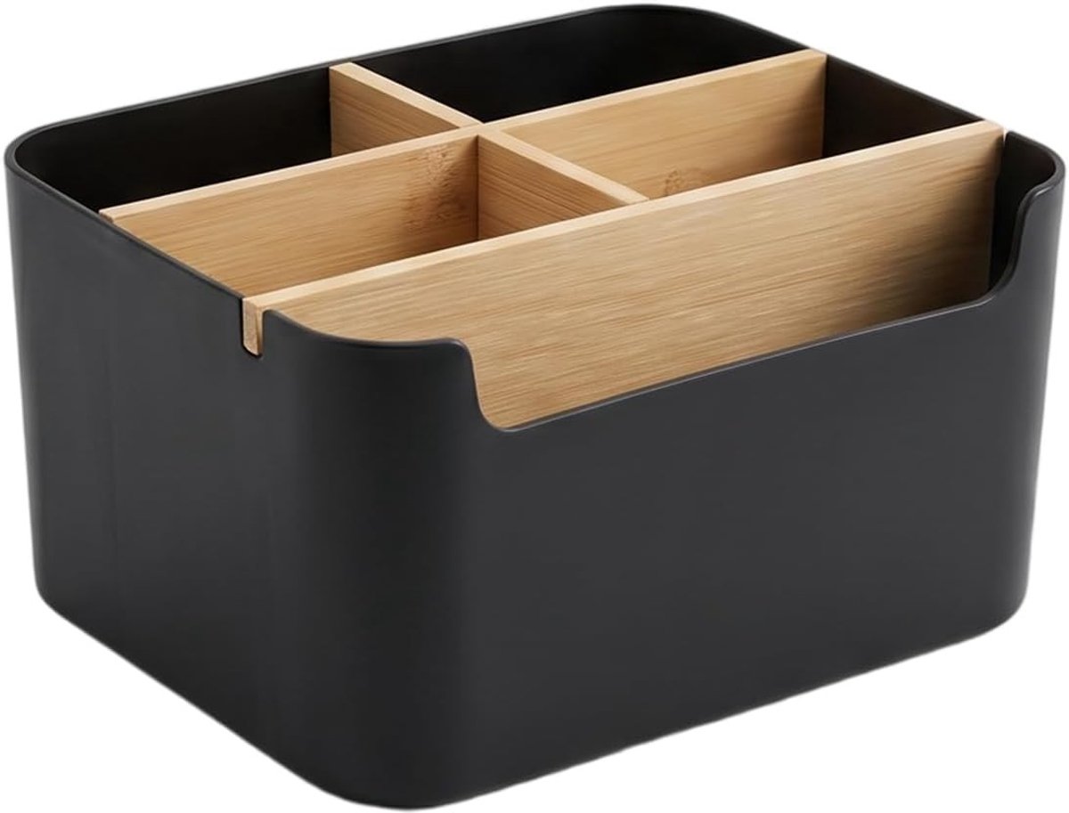 Stapelbare bureau-organizer voor efficiëntie, opbergruimte en een opgeruimd bureau
