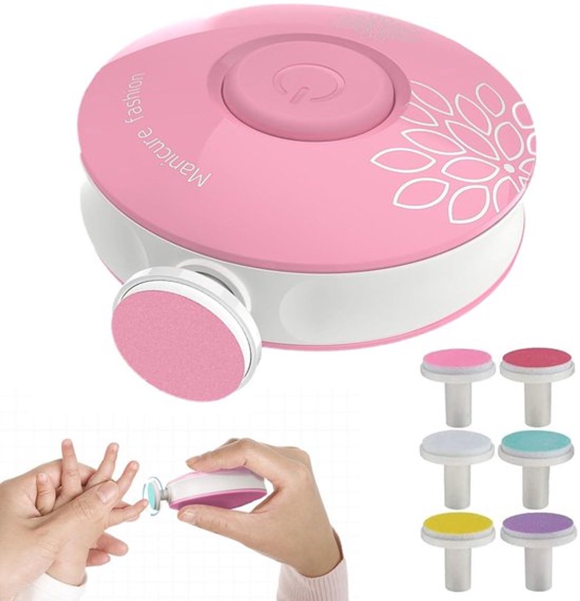 Elektrische nagelvijl - Kinderveilig nagelknipper - Veilig en effectief - Roze - Ideaal voor baby- en kindernagels - Handig en gebruiksvr...