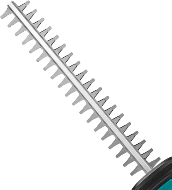 Heggenschaar - Lithium ion 2,0ah 20V - 460mm blad lengte - max. 18mm snijdiameter - Inclusief 1x accu, 1x lader, 1x veiligheidsbril & 1x veiligheidshanschoenen van Ferm — afbeelding 4