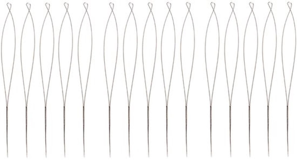 Kralennaalden 15 Stuks - Roestvrij Staal - Flexibel - DIY Handgemaakt - Groot Oog - Ideaal voor Sieraden Maken - Sieraadnaalden