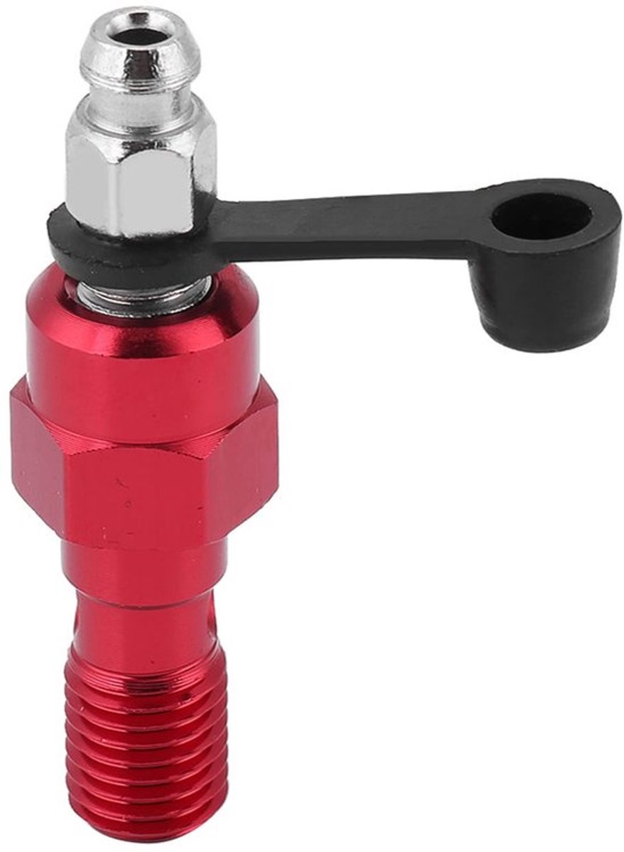 Ontluchtingsschroef M10x1.0mm - Aluminium - Universeel - Inclusief Wasertjes - Voor Remklauwen - Hoogwaardige Anodisatie - 53mm Lengte - Remblokkenschroef