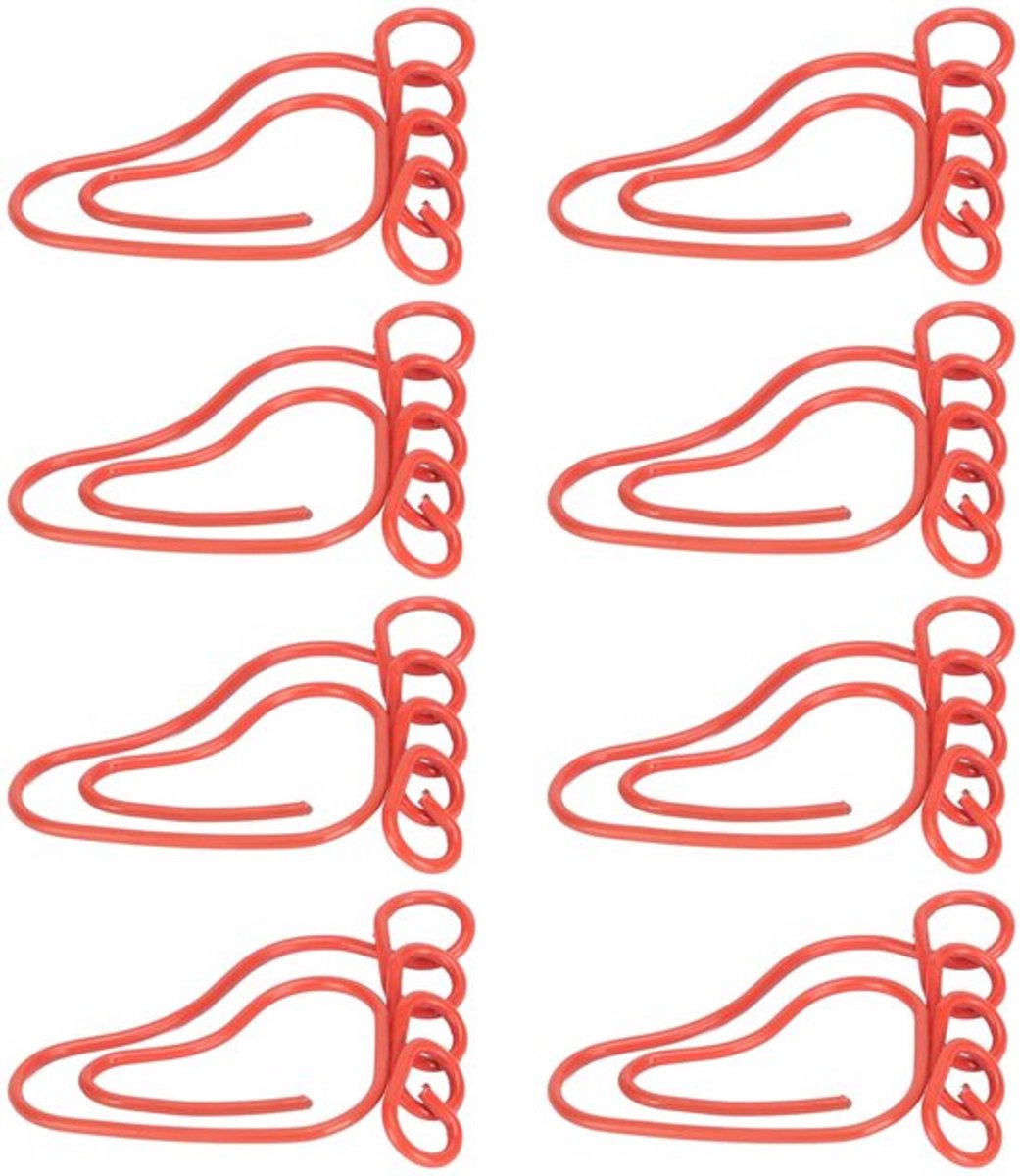 Voetpaperclips 50 Stuks - Metalen Antislipclips - Schattig Ontwerp - Lichtgewicht - Duurzaam - Multifunctioneel - Paperclips