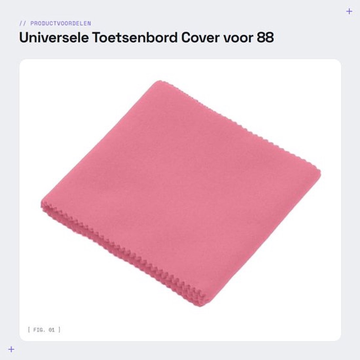 Toetsenbord Cover 88 Toetsen - Piano Hoes - Stofkap - Puur Katoen - Bescherming tegen Stof en Vuil - Duurzaam Materiaal - Pianohoes