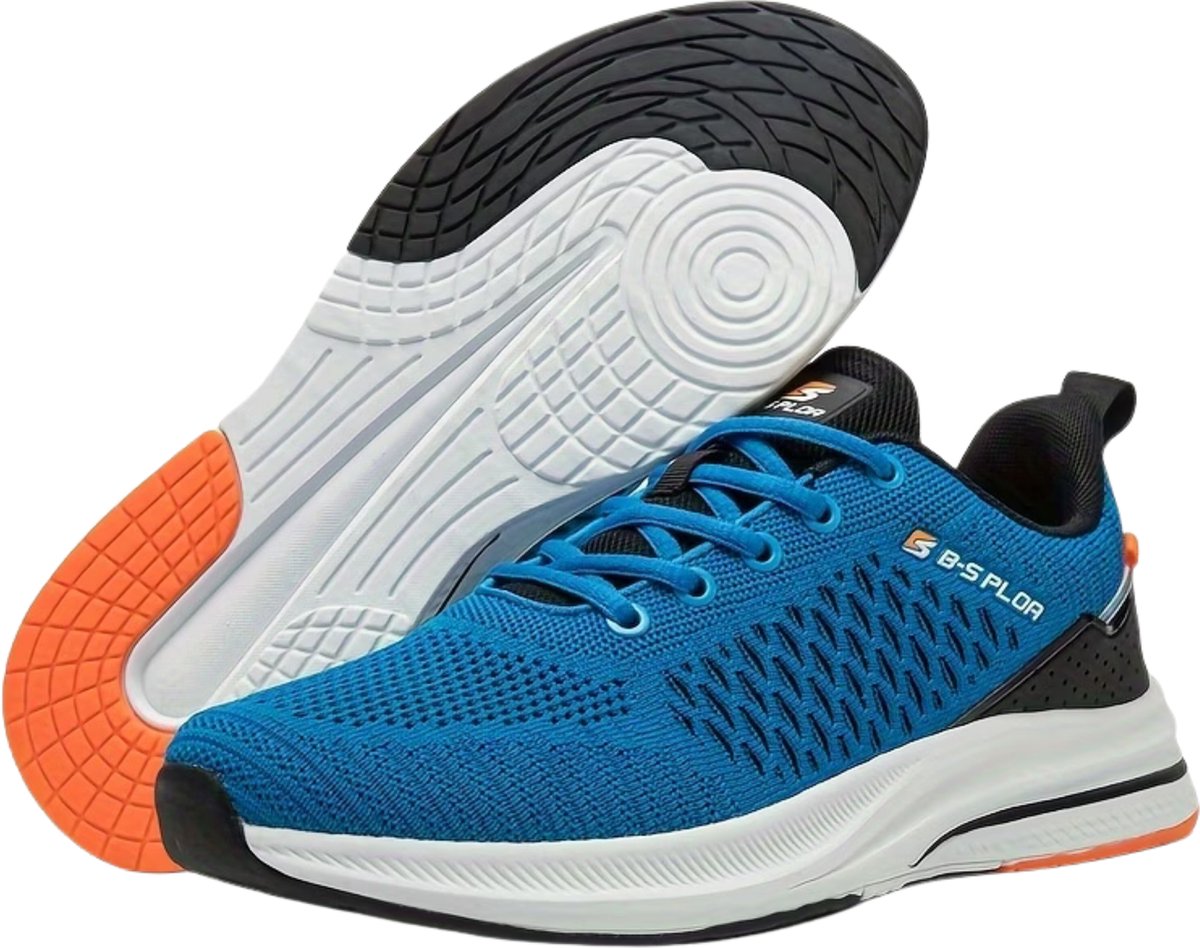 Currero Schoenen Heren Sneakers Comfortabel Wandelschoenen Casual Volwassenen 48 Blauw