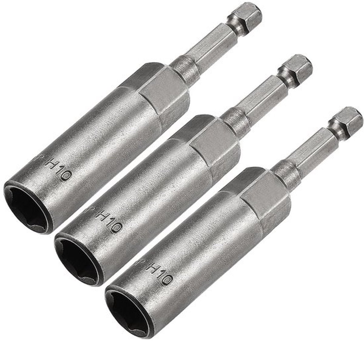 Snelwissel Zeskantschacht - Moer Setter Driver Boor - 80 mm Lengte - Moer Extractor Socket - Ideaal voor Houtbewerking en Auto Reparatie...