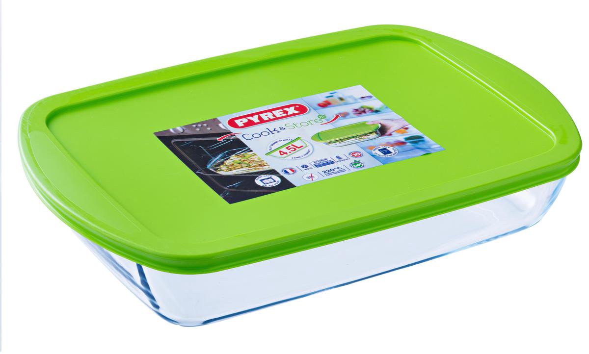 Pyrex Ovenschaal - met deksel - Cook & Store - 40 x 27 x 6 cm / 4.5 Liter — cadeau in Kookcadeaus - foto 4