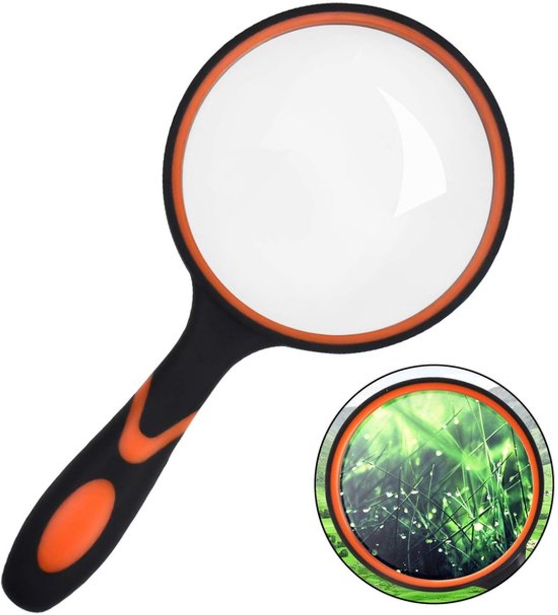 Leesloep 10x Vergroting - Ergonomische Handgreep - Antislip - Krasbestendig - Voor Kinderen/Volwassenen - Ideaal voor Lezen en Hobbyobservatie - Vergrootglas