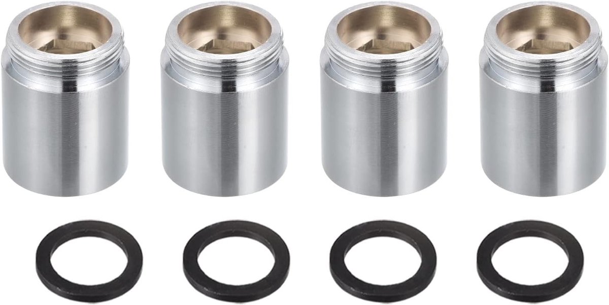 SnelShoppen - Faucet Adapter 22mm x 21mm Draad naar 22mm x 4.5mm Draad Messing Tap Aerator voor Keuken en Badkamer, Ideaal voor Waterbesparing