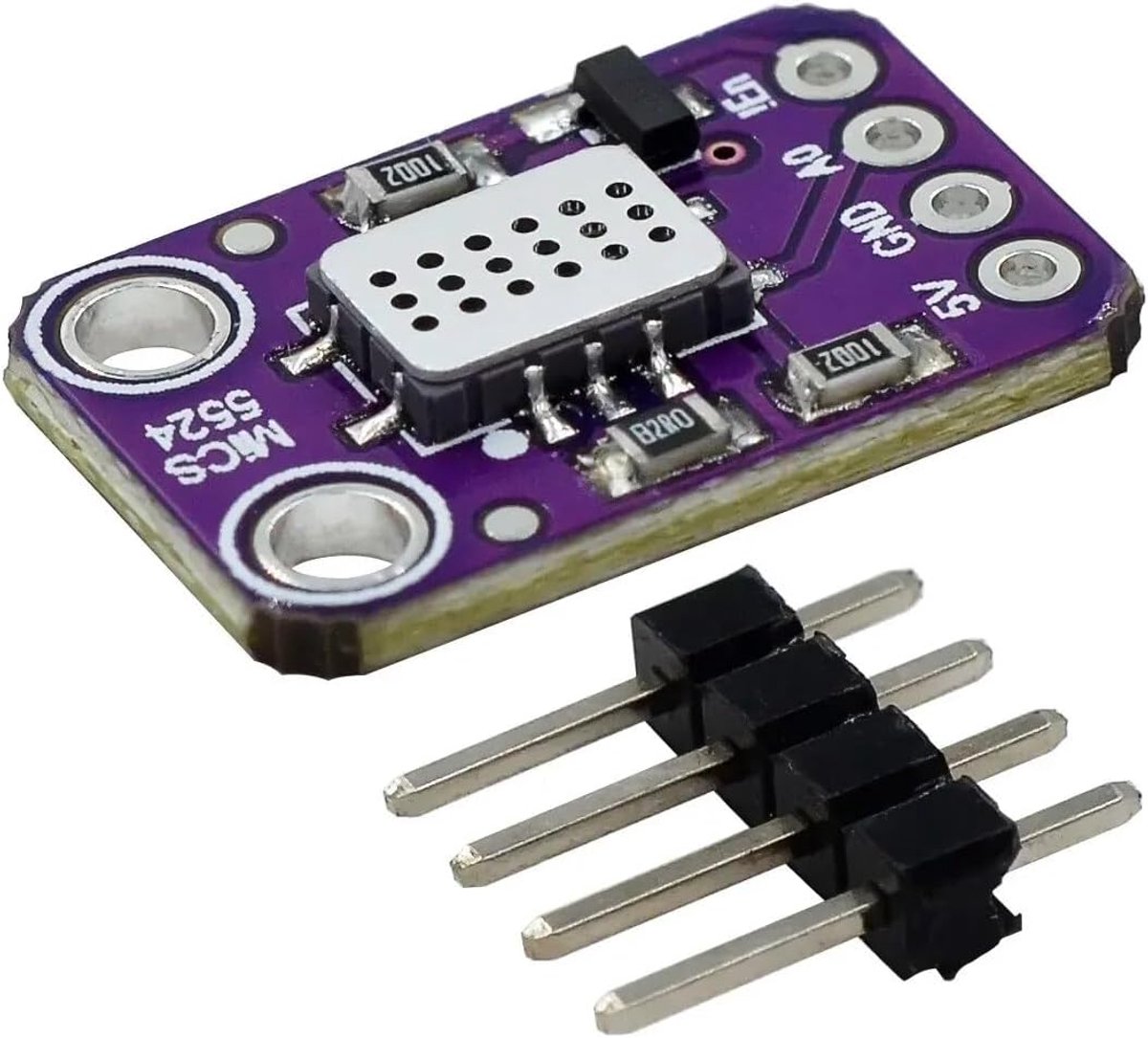 SnelShoppen - MICS-5524 Luchtkwaliteitsgas Sensor Module voor Koolmonoxide, Waterstof, Methaan - Ideaal voor Thuis Gebruik, Hobbyprojecten en Milieu M