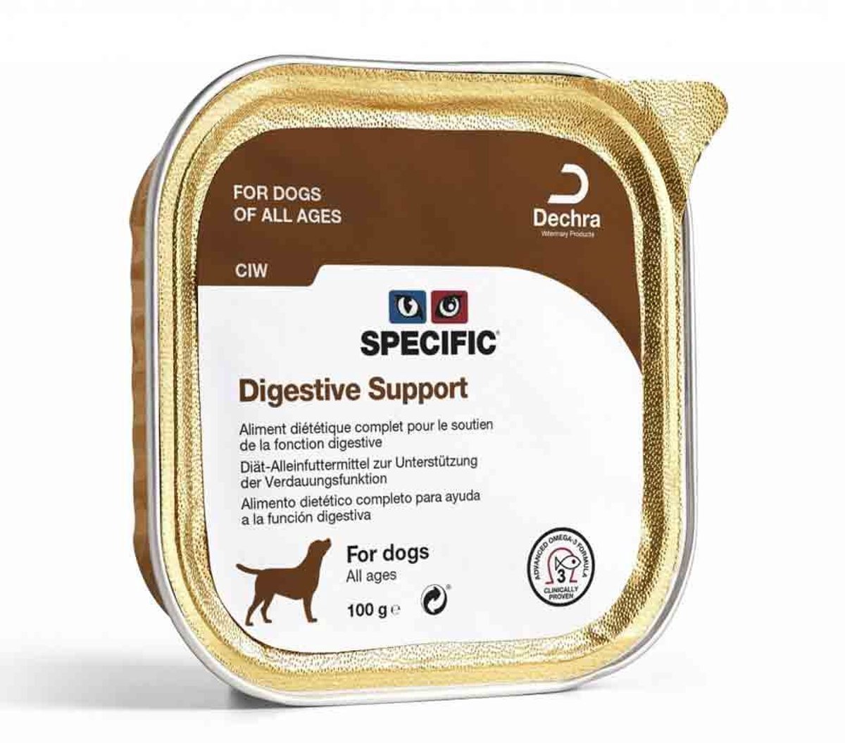 SPECIFIC CIW DIGESTIVE SUPPORT – Terrine voor honden (blik 7 × 100 g)